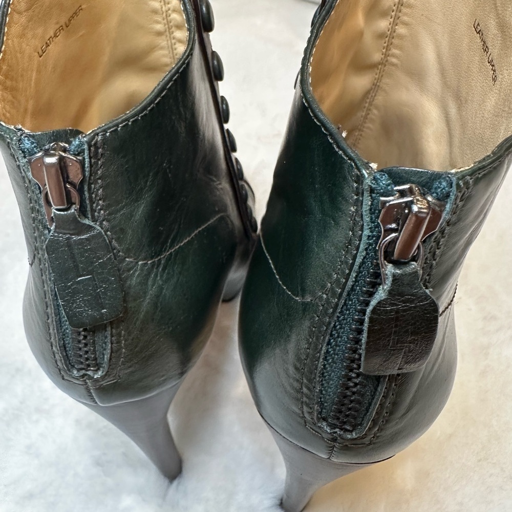 LAMB Elegant Brown and Green Women's Boots - Picture 5 of 9